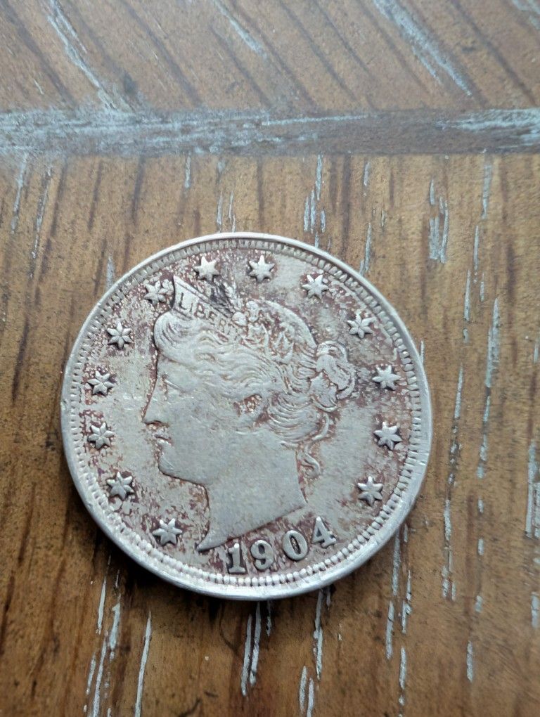 1904 Almost Uncircumcised Liberty Nickel