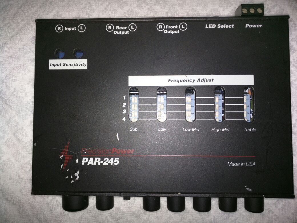 PPI Precision Power PAR-245 indash preamp EQ equalizer PPI