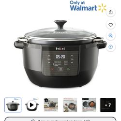Instant Pot Superior Cooker 7.5 QT, Slow Cooker And Multi cooker 