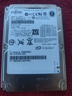 120GB Fujitsu 2.5" SATA laptop hard drive MHV2120BH 