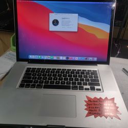 MacBook Pro 17" Mid 2009 Intel Core 2 ,8gb Ram,750gb HDD, macOS Big Sur, Microsoft Office. Comes with Charger. It's a 17" and it's very rar