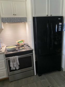 FREE  Whirlpool French Door Refrigerator - Black