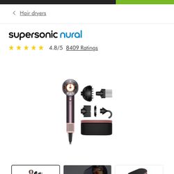 Sealed- Dyson Supersonic Nural Hair Dryer- Jasper Plum