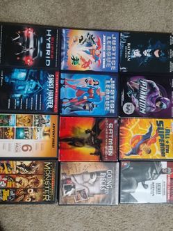 DVD movies (horror,comedy,action ,anime, animation)