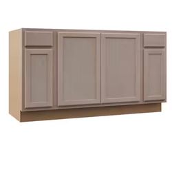 60 Inch Unfinished Sink Base Cabinet