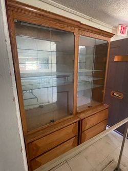 Wood display cases