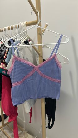 Wild Fable Pink & Light Purple Tank Top