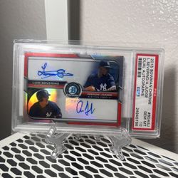 2015 Aaron Judge /25 Dual Auto PSA 10