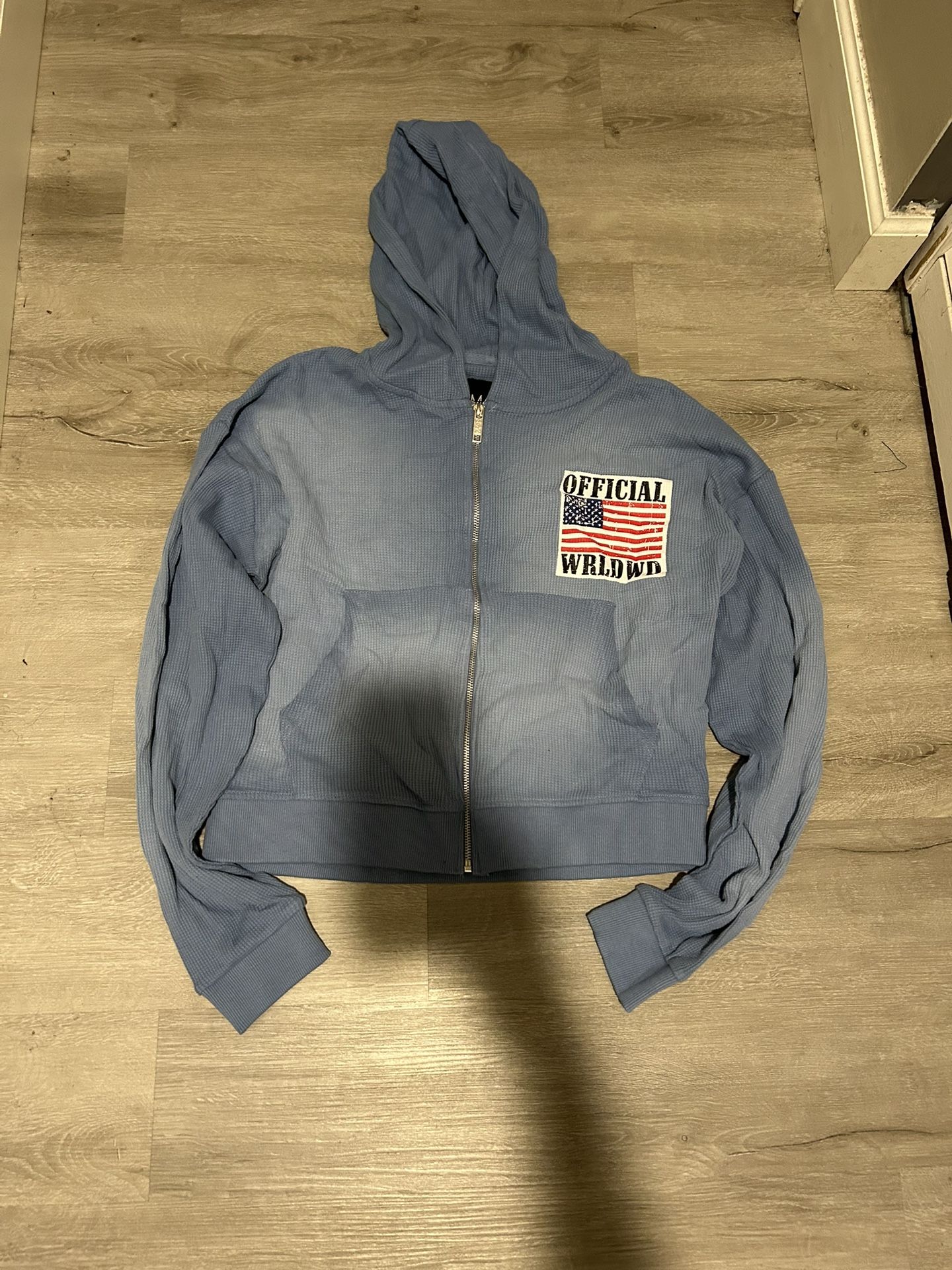 Blue Thermal Hoodie