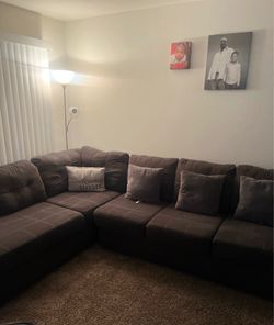 2 piece gray sectional