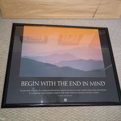 7 Habits Framed Motivational Poster
