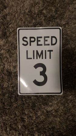 Speed limit sign