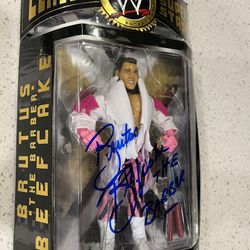 Autographed Classic super Stars Action figure “Brutus the barber beefcake ”