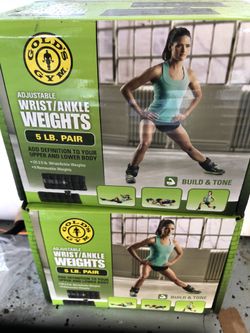 Weights wrist / ankle 5 lbs pair ($10 a box )