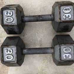 2x30 Lbs Dumbbells Weights