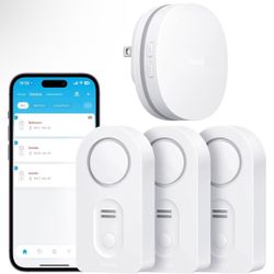 Govee WiFi Water Leak Detector 3 Packs, Leak Alert with Remotely