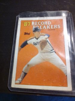 Nolan Ryan 1987 record breaker Topps Astros number 6 good condition