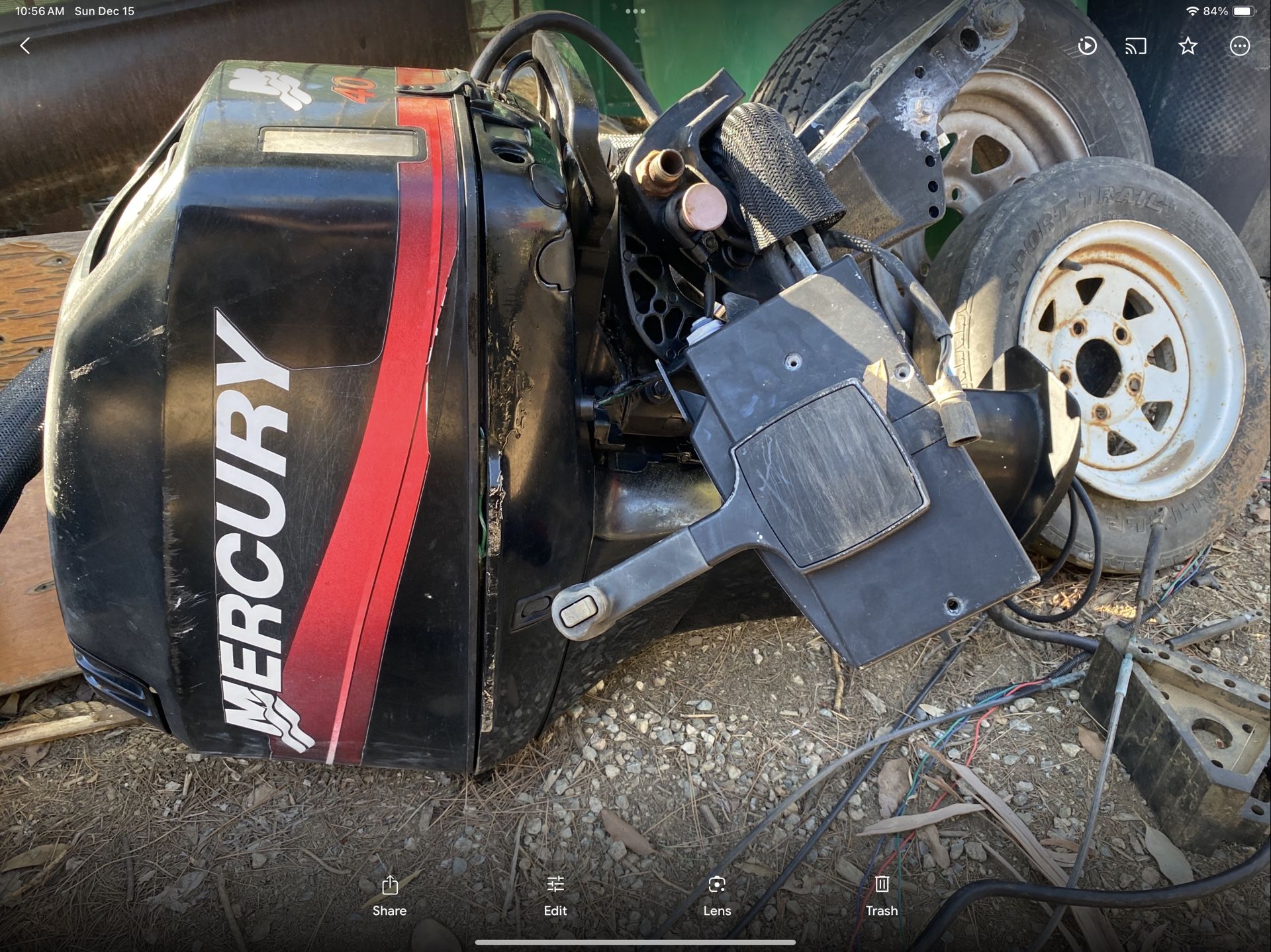 Mercury 40 Outboard Motor With Power Trim Tilt