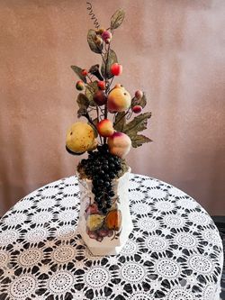 Handmade Seasonal Faux Fruit Vase