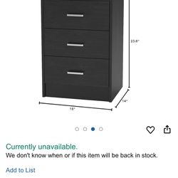 Pair (2) of Bedside Nightstands 
