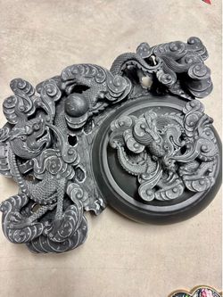 Dragon Carving Inkstone Piece