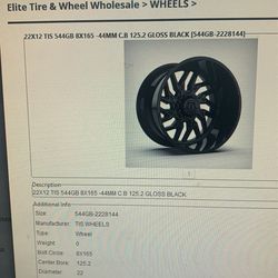 TIS544 22x12 WITH 33/12.50R22