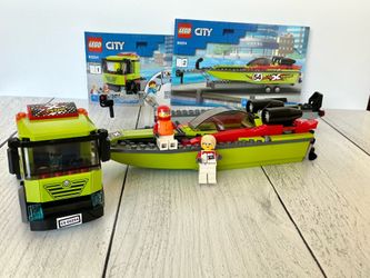 LEGO Speedboat w Truck and Trailer #60254
