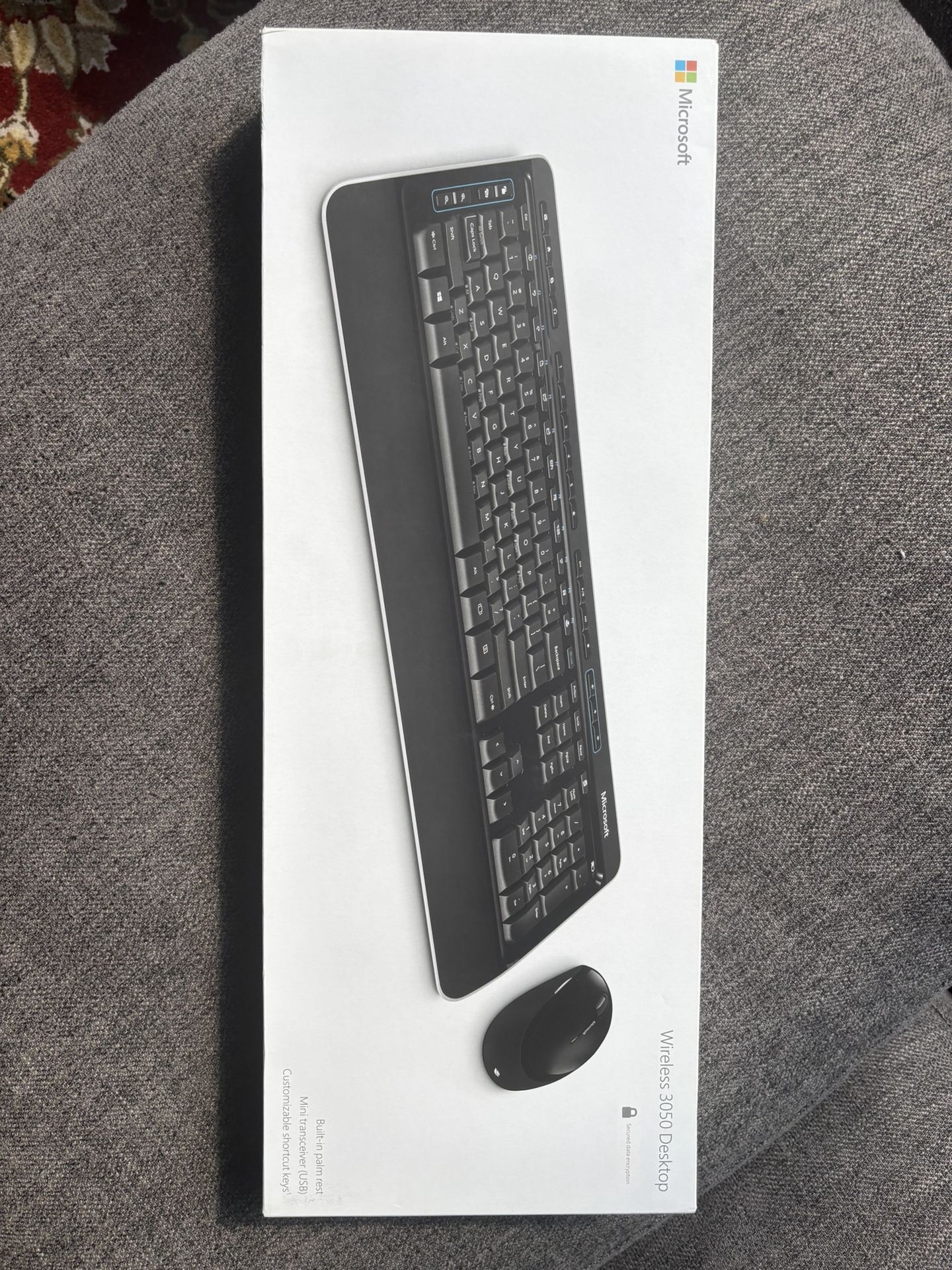 Microsoft Wireless Desktop 3050 Keyboard And Mouse Set Black