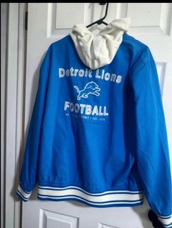BRAND NEW Detroit Lions Darius Rucker Collection Fanatics Full-Snap Hoodie Jacket - Blue