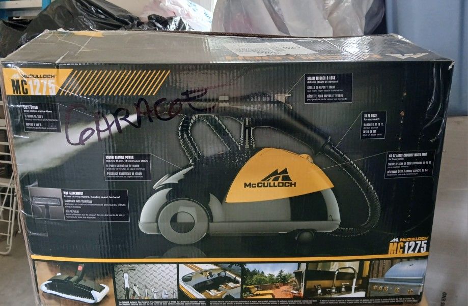 McCulloch Multi Use Steam Cleaner MC1275 NEW