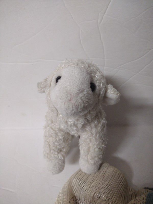 6” Douglas Cuddle Toys Plush White LAMB Baby Sheep Stuffed Animal Toy #1510