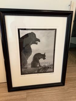Framed Limited Edition Notre Dame Gargoyle Photo Print