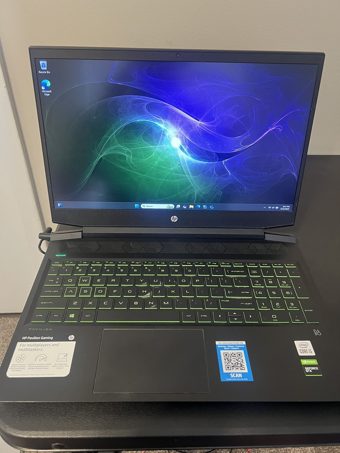 Hp Pavilion Gaming Laptop 16.1inch, 8gb Ram, 1660 Ti, Intel Core I5, 512gb Storage