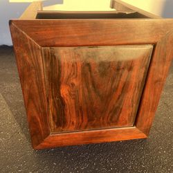 Antique Chinese Rosewood Carved Side Table