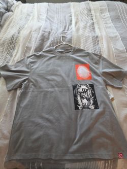 Gray Graphic Crewneck T-Shirt with Tags