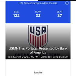 Portugal Vs USA In Atlanta 