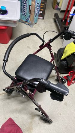 Rollator Walker with Seat and Brakes