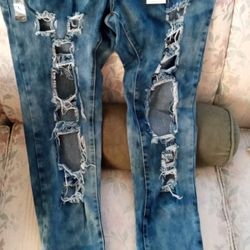 New Ladies Blue Jeans Size 17 