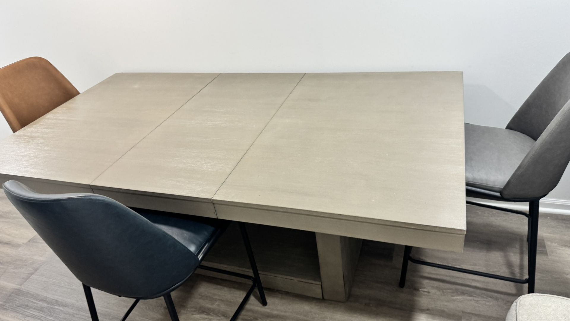 Dining table with three chairs