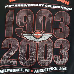 2003 Harley-Davidson Anniversary Tshirt Medium 
