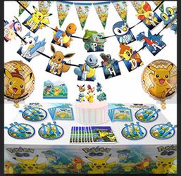 Pokemon Pikachu Birthday Party Supplies (New)