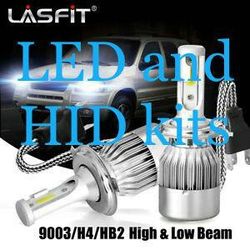 Led headlight bulbs kit- Hid lights kit - conversion 4 any vehicle Toyota Camry Tacoma yaris tundra nissan armada titan chevy Silverado Malibu h13 h4