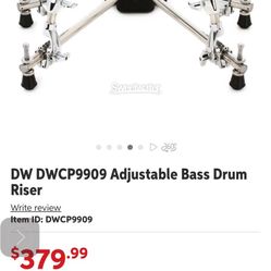 DW Adjustable Bass Drum Riser