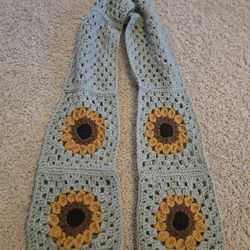 Crochet Granny Squares Scarf