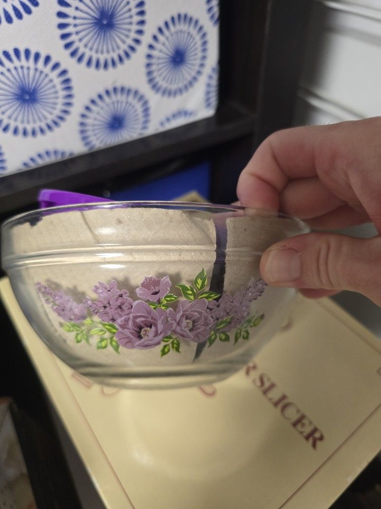 Glass Bowls/lid Set