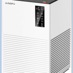 Air Purifier for Home Large Room Up to 1200 Sq Ft, Air Cleaner with H13 Filter, Air Quality Sensor, 4 Timers, 3 Speeds Fan, Quite Air Purifier for Dus