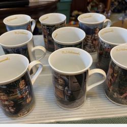 Set Of 12M.I. Hummel Joys Of Childhood Coffee Mugs By The Danbury Mint In Boxes - Picture 2 of 20 Set Of 9 M.I. Hummel Joys Of Childhood Coffee Mugs B