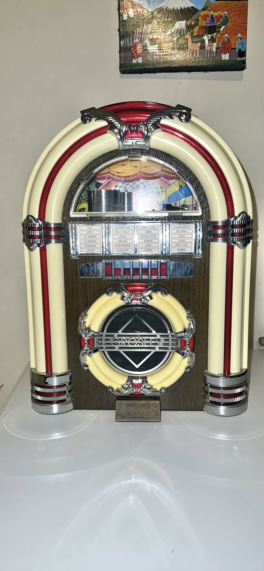 Vintage Crosley CR11 Jukebox AM/FM Casette Player With Lights