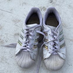 Kids Adidas Shell-toe White Sz 2.5