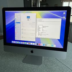  2014 iMac 21.5 Fully Upgraded i5 8GB samsung 256 SSD macOS Big Sur and latest Sequoia 